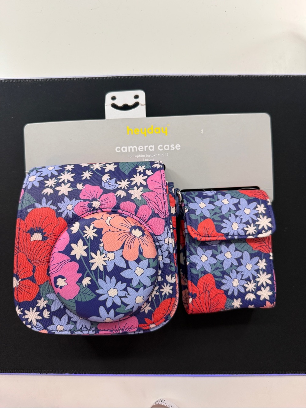 Fujifilm Instax Mini 12 Camera Case Heyday Floral Faux Leather Crossbody Bag NWT